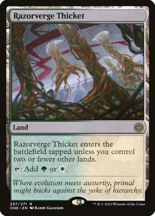 MTG Card Title: Razorverge Thicket ONE/257