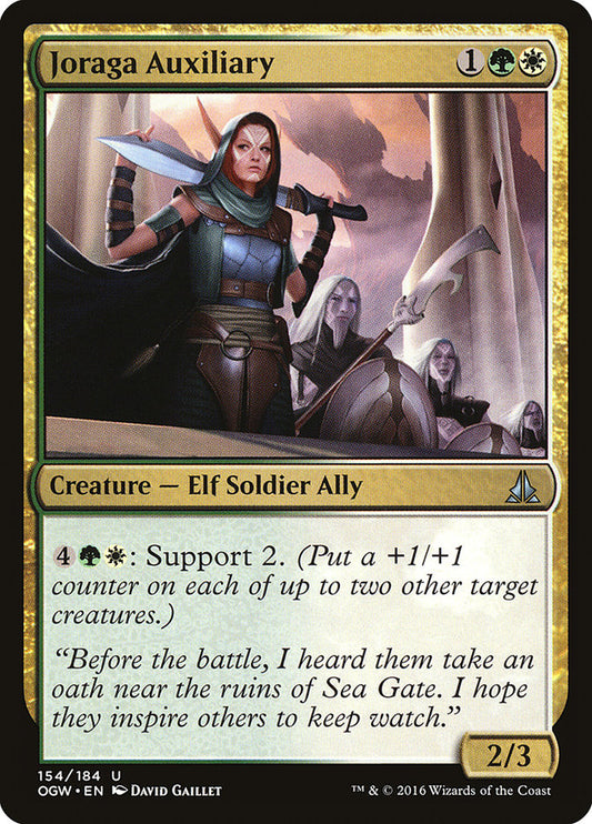 MTG Card Title: Joraga Auxiliary OGW/154