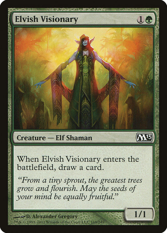 MTG Card Title: Elvish Visionary M13/169