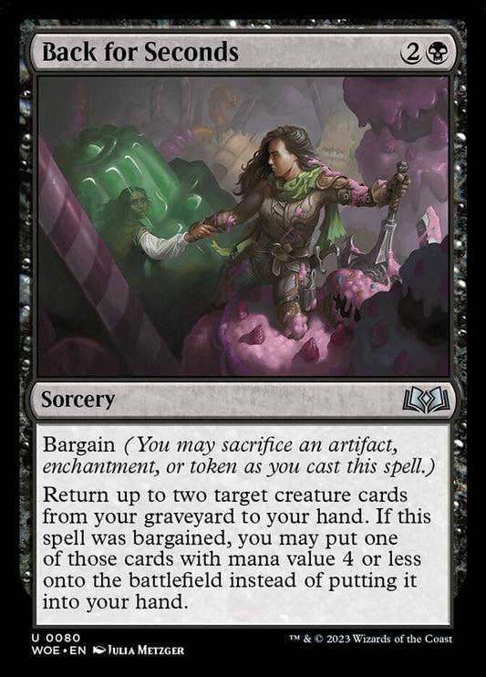 MTG Card Title: Back for Seconds WOE/80