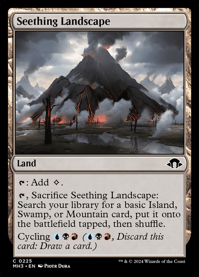 MTG Card Title: Seething Landscape MH3/225