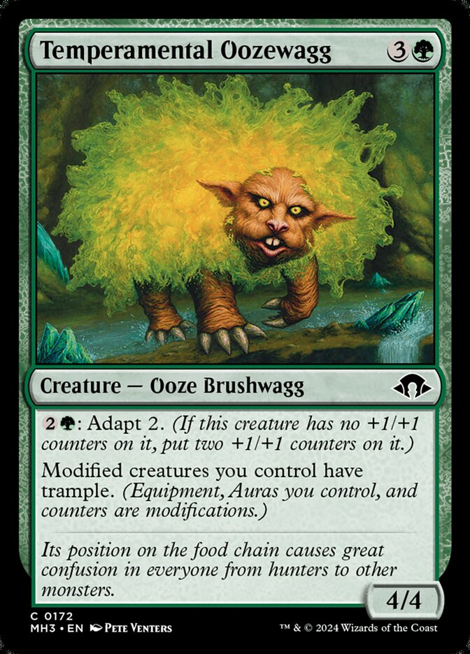 MTG Card Title: Temperamental Oozewagg MH3/172