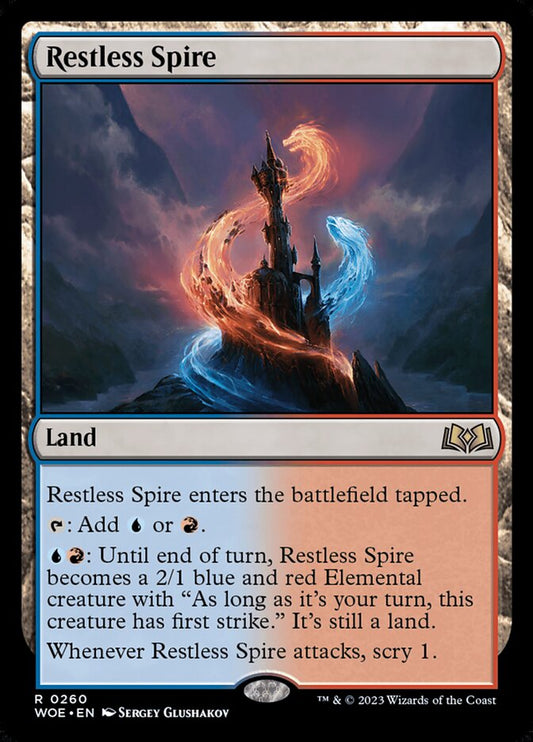 MTG Card Title: Restless Spire WOE/260