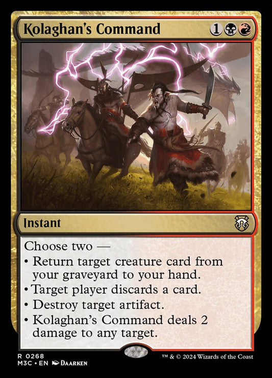 MTG Card Title: Kolaghan's Command M3C/268