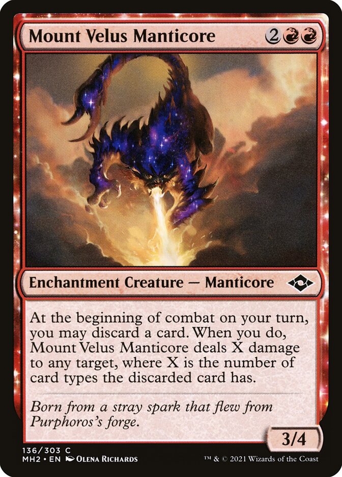 MTG Card Title: Mount Velus Manticore MH2/136