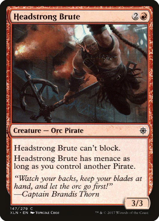 MTG Card Title: Headstrong Brute XLN/147