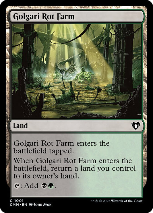 MTG Card Title: Golgari Rot Farm CMM/1001
