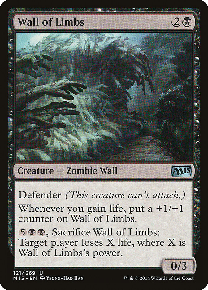 MTG Card Title: Wall of Limbs M15/121