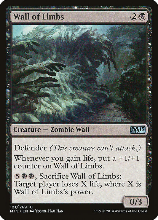 MTG Card Title: Wall of Limbs M15/121