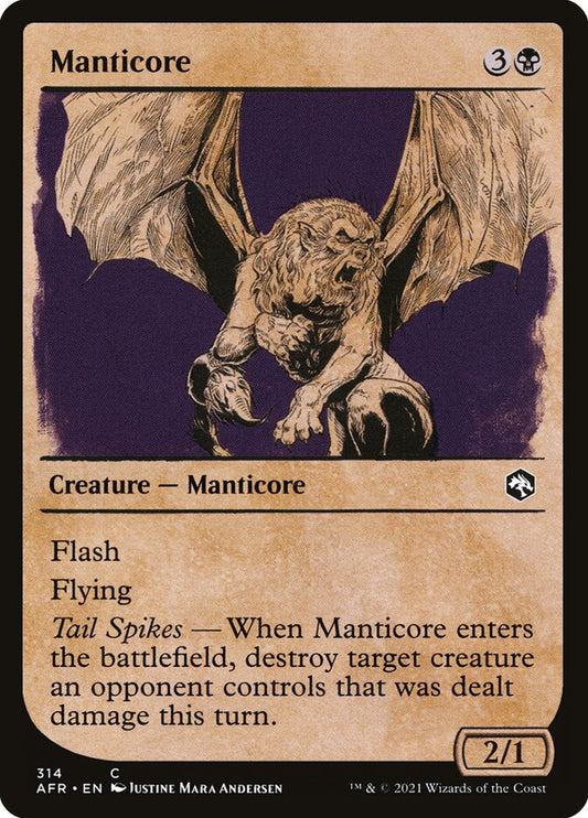 MTG Card Title: Manticore AFR/314