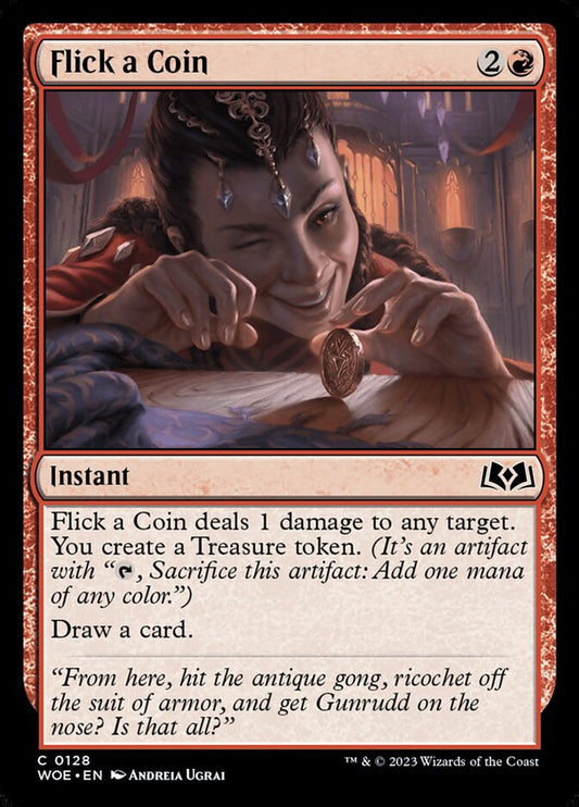 MTG Card Title: Flick a Coin WOE/128
