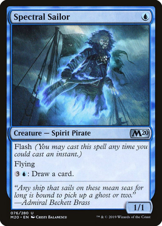 MTG Card Title: Spectral Sailor M20/76
