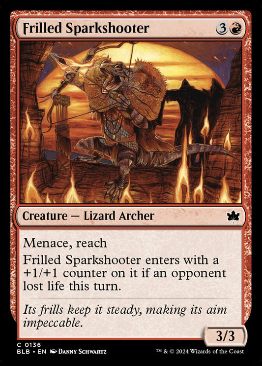 MTG Card Title: Frilled Sparkshooter BLB/136