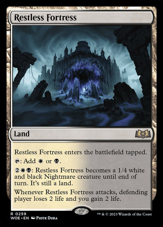 MTG Card Title: Restless Fortress WOE/259