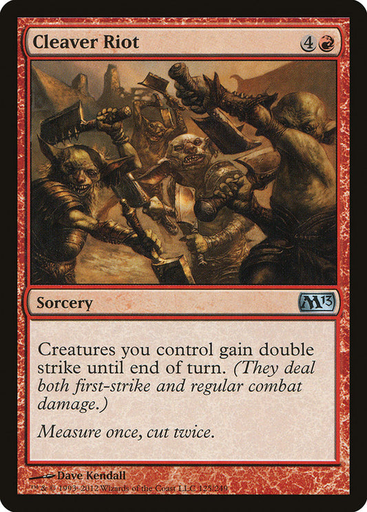 MTG Card Title: Cleaver Riot M13/125