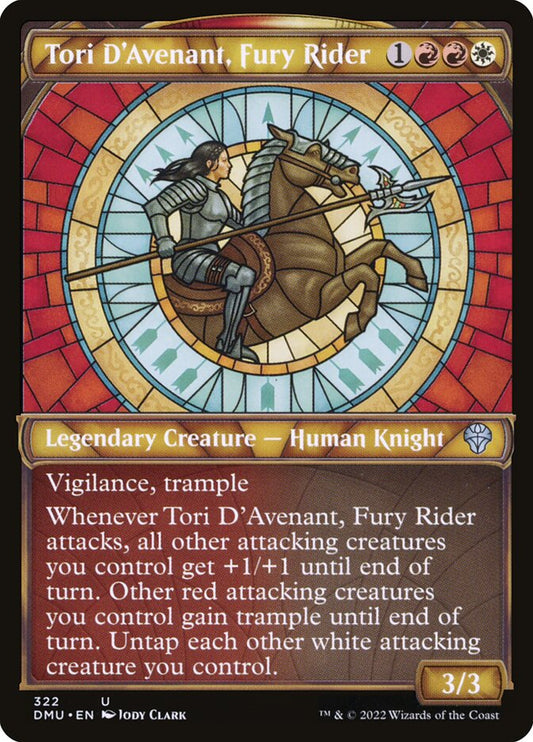 MTG Card Title: Tori D'Avenant, Fury Rider DMU/322