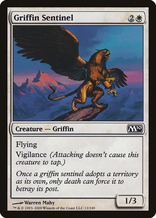 MTG Card Title: Griffin Sentinel M10/12