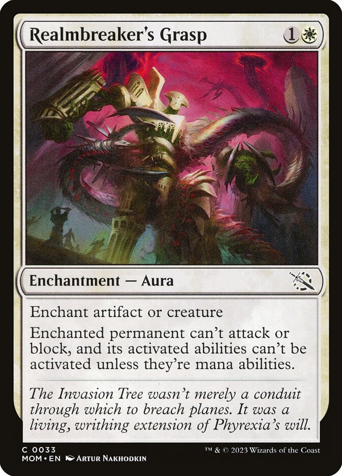 MTG Card Title: Realmbreaker's Grasp MOM/33