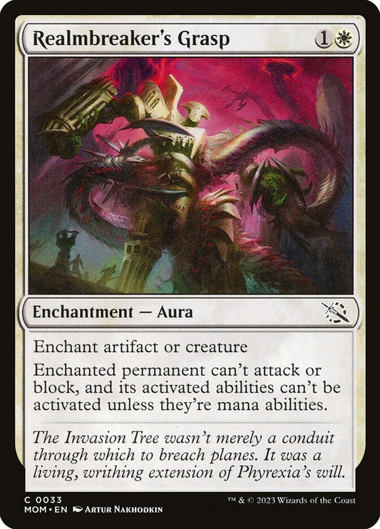 MTG Card Title: Realmbreaker's Grasp MOM/33