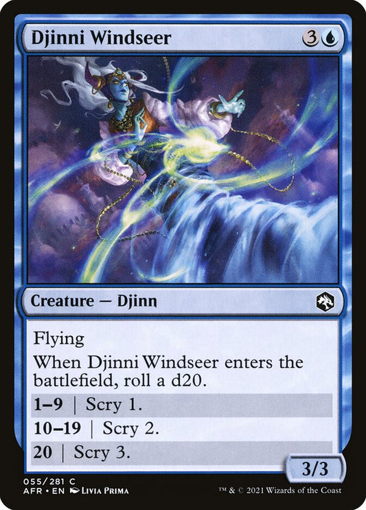 MTG Card Title: Djinni Windseer AFR/55