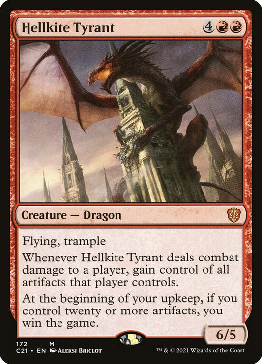 MTG Card Title: Hellkite Tyrant C21/172