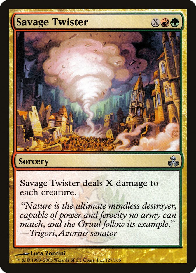 MTG Card Title: Savage Twister GPT/127