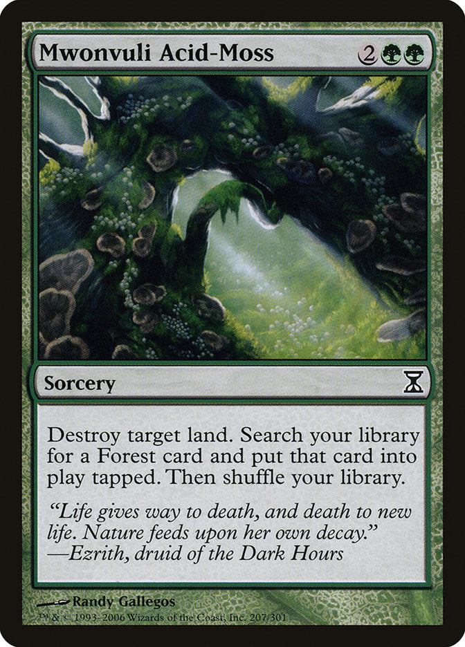 MTG Card Title: Mwonvuli Acid-Moss TSP/207