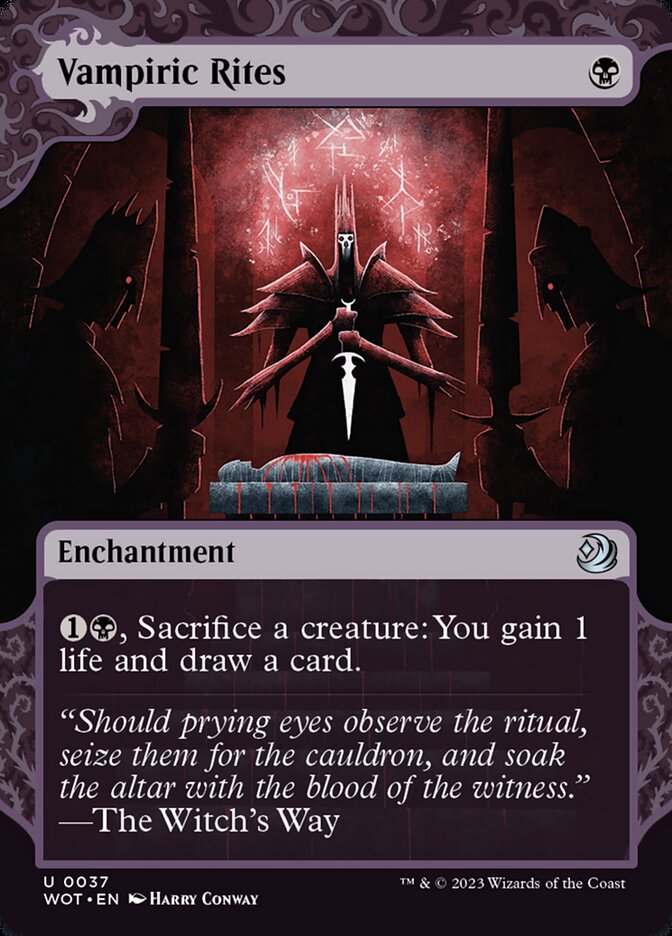 MTG Card Title: Vampiric Rites WOT/37