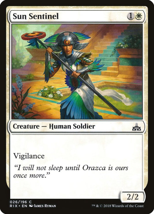 MTG Card Title: Sun Sentinel RIX/26