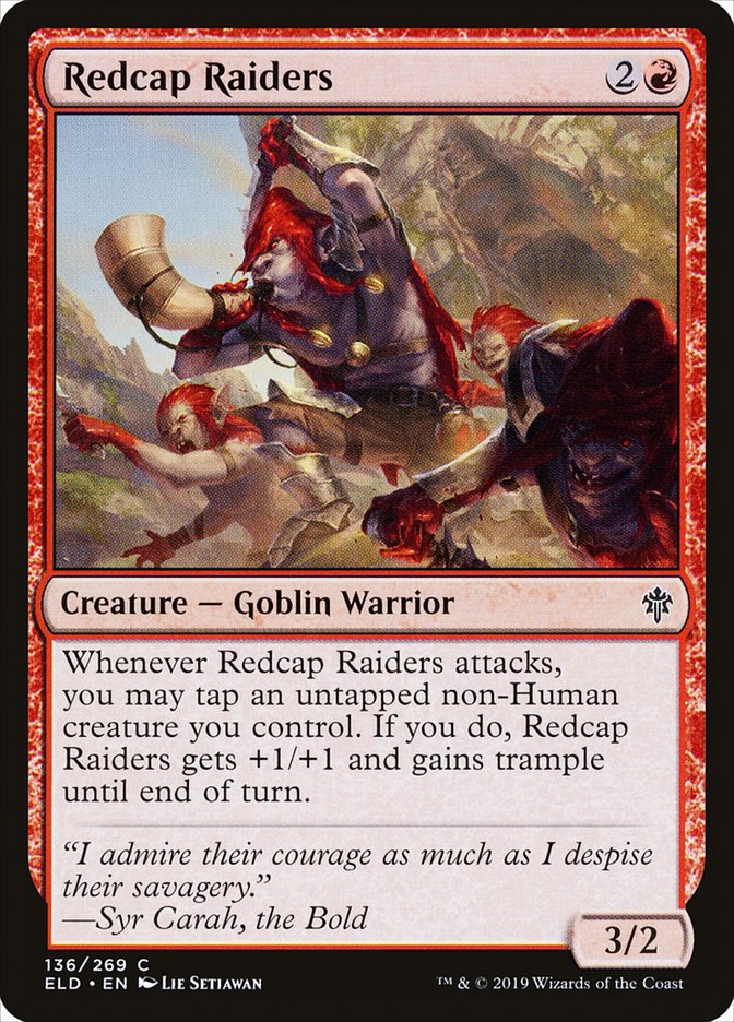 MTG Card Title: Redcap Raiders ELD/136