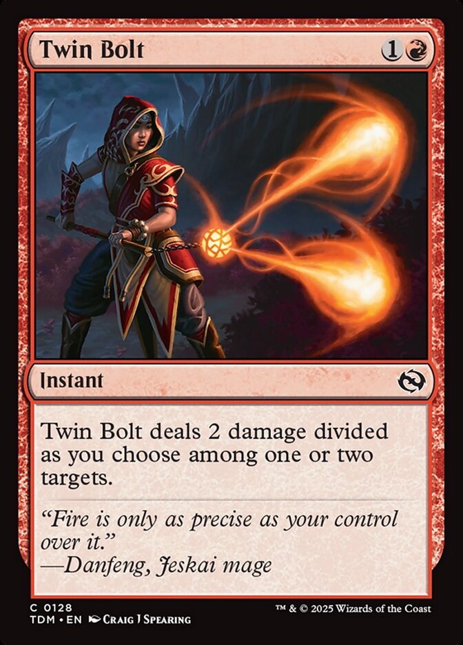MTG Card Title: Twin Bolt TDM/128