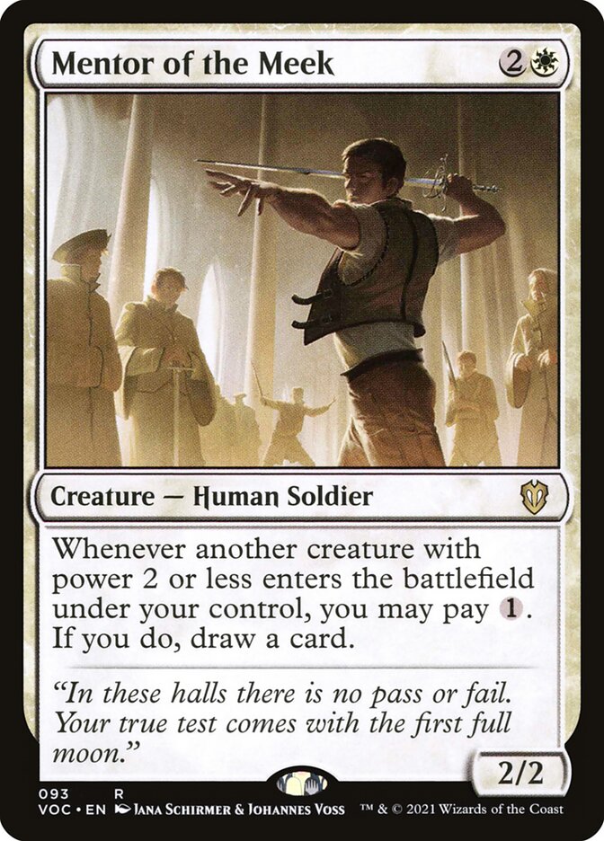 MTG Card Title: Mentor of the Meek VOC/93