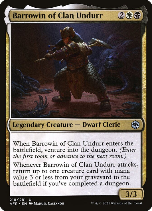 MTG Card Title: Barrowin of Clan Undurr AFR/218
