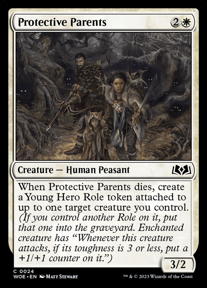 MTG Card Title: Protective Parents WOE/24