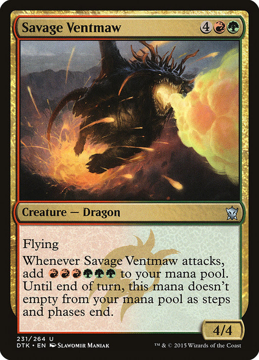 MTG Card Title: Savage Ventmaw DTK/231
