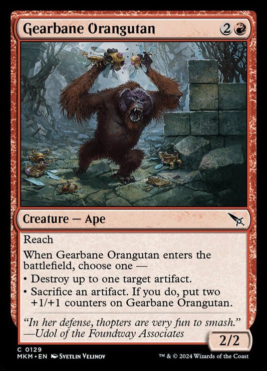 MTG Card Title: Gearbane Orangutan MKM/129