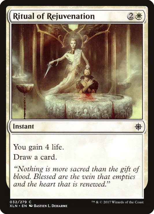 MTG Card Title: Ritual of Rejuvenation XLN/32