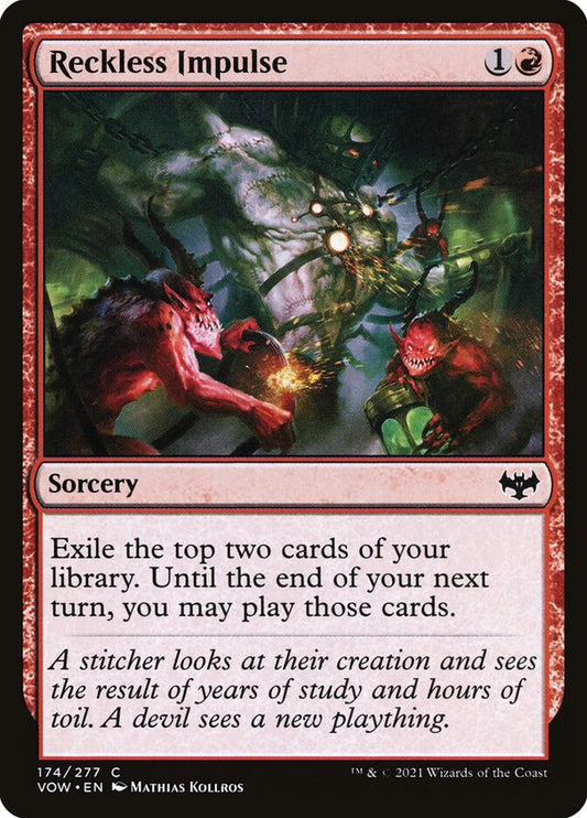 MTG Card Title: Reckless Impulse VOW/174