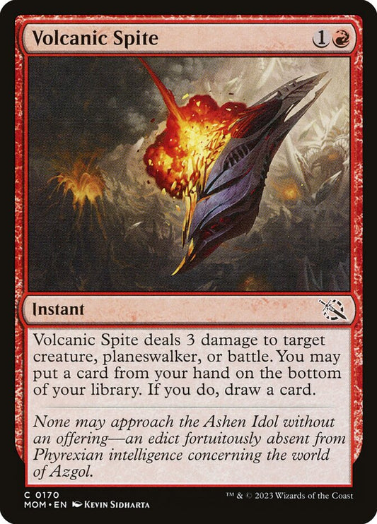MTG Card Title: Volcanic Spite MOM/170