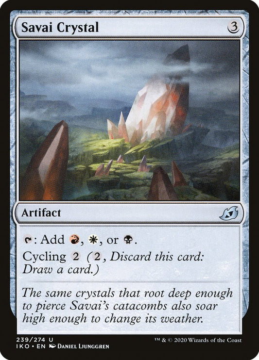 MTG Card Title: Savai Crystal IKO/239