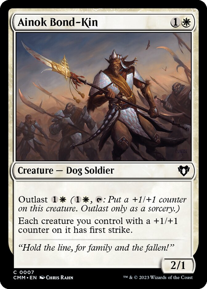 MTG Card Title: Ainok Bond-Kin CMM/7