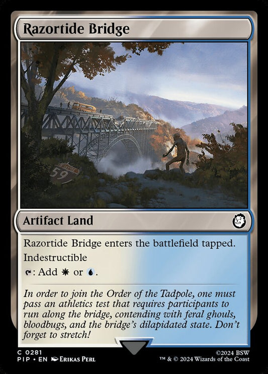 MTG Card Title: Razortide Bridge PIP/281