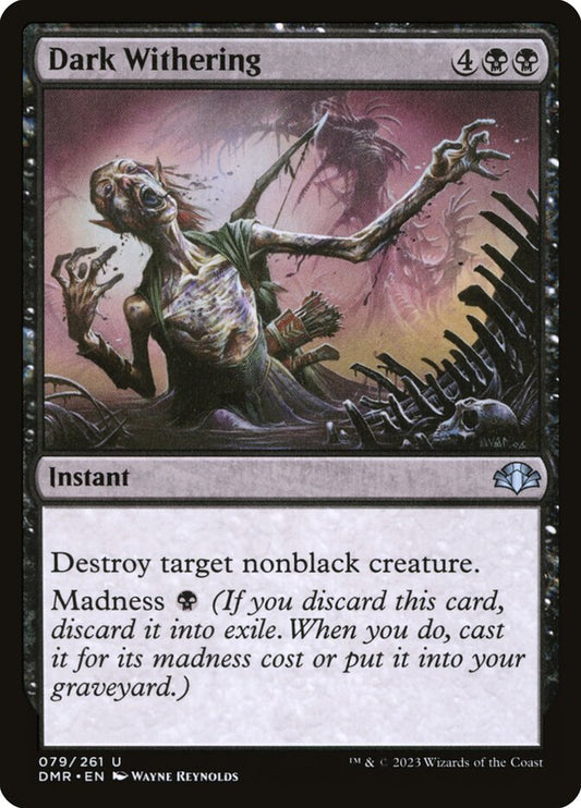 MTG Card Title: Dark Withering DMR/79