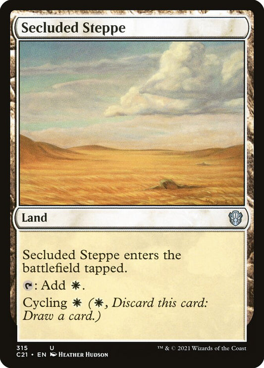 MTG Card Title: Secluded Steppe C21/315