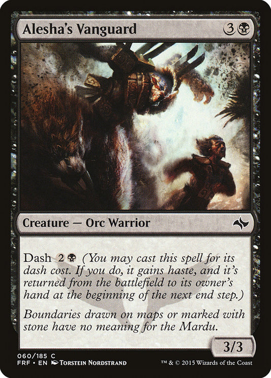 MTG Card Title: Alesha's Vanguard FRF/60