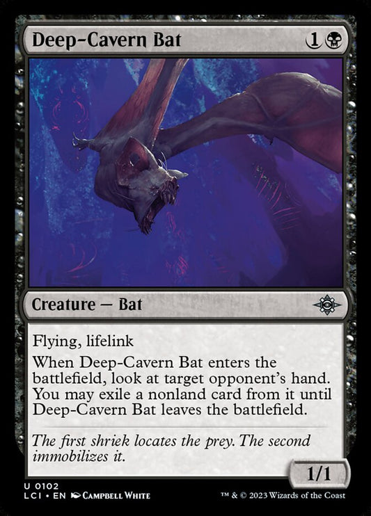 MTG Card Title: Deep-Cavern Bat LCI/102