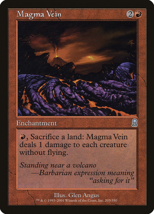 MTG Card Title: Magma Vein ODY/203