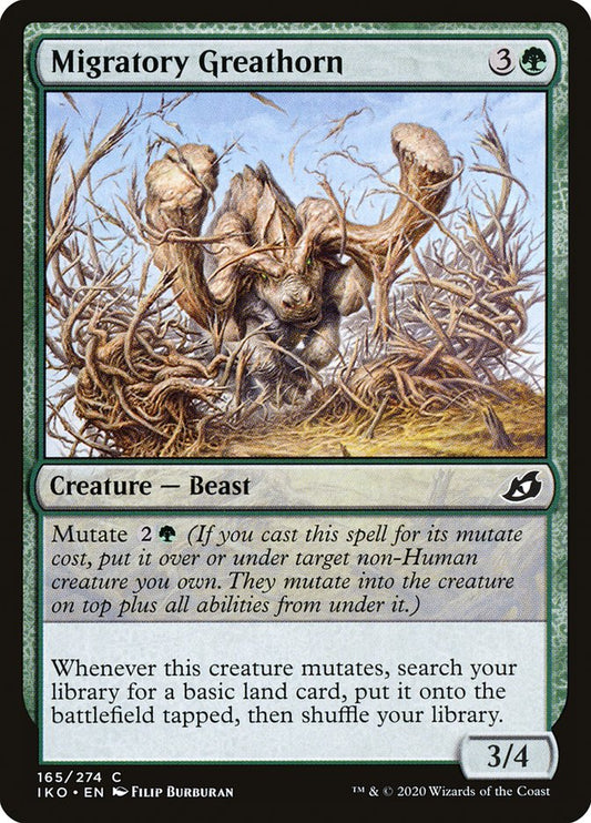 MTG Card Title: Migratory Greathorn IKO/165