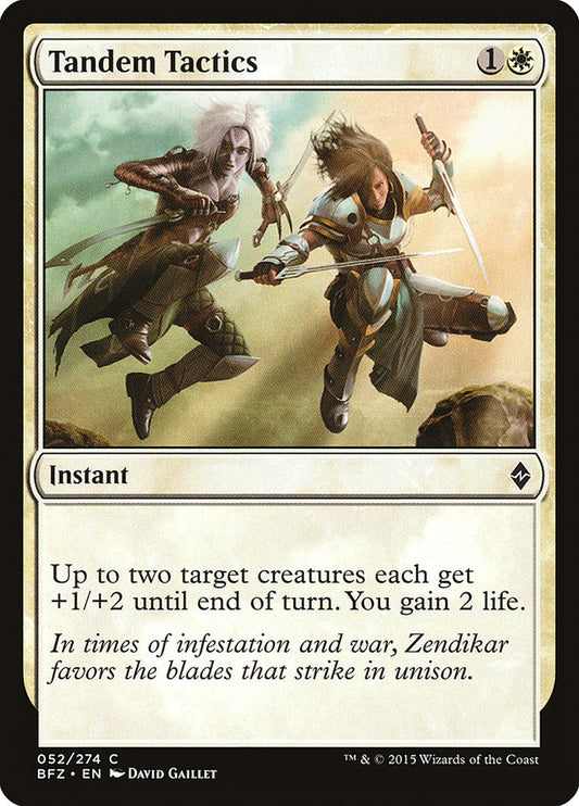 MTG Card Title: Tandem Tactics BFZ/52