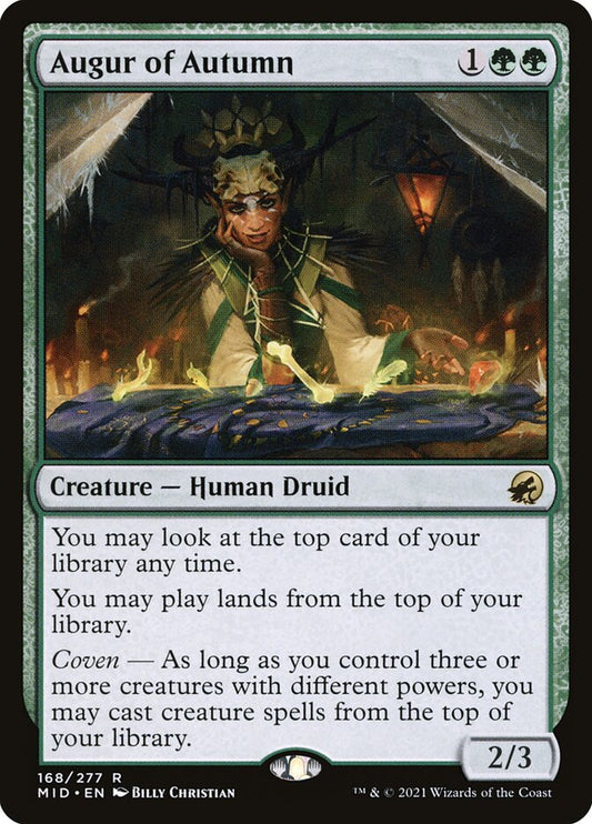 MTG Card Title: Augur of Autumn MID/168